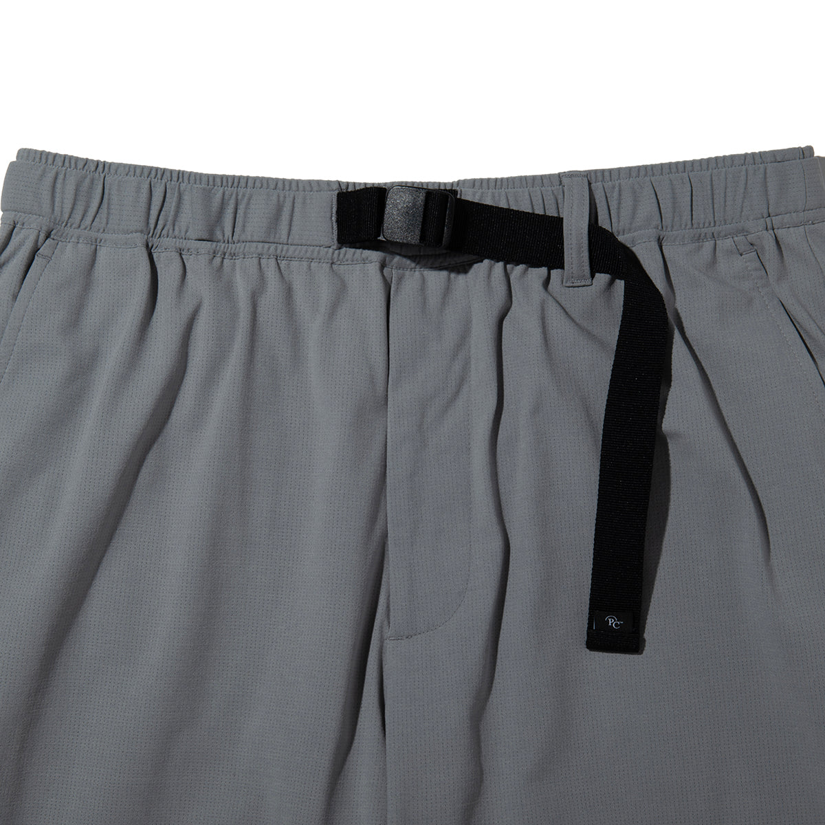 MESH KNIT BELTED EASY PANT