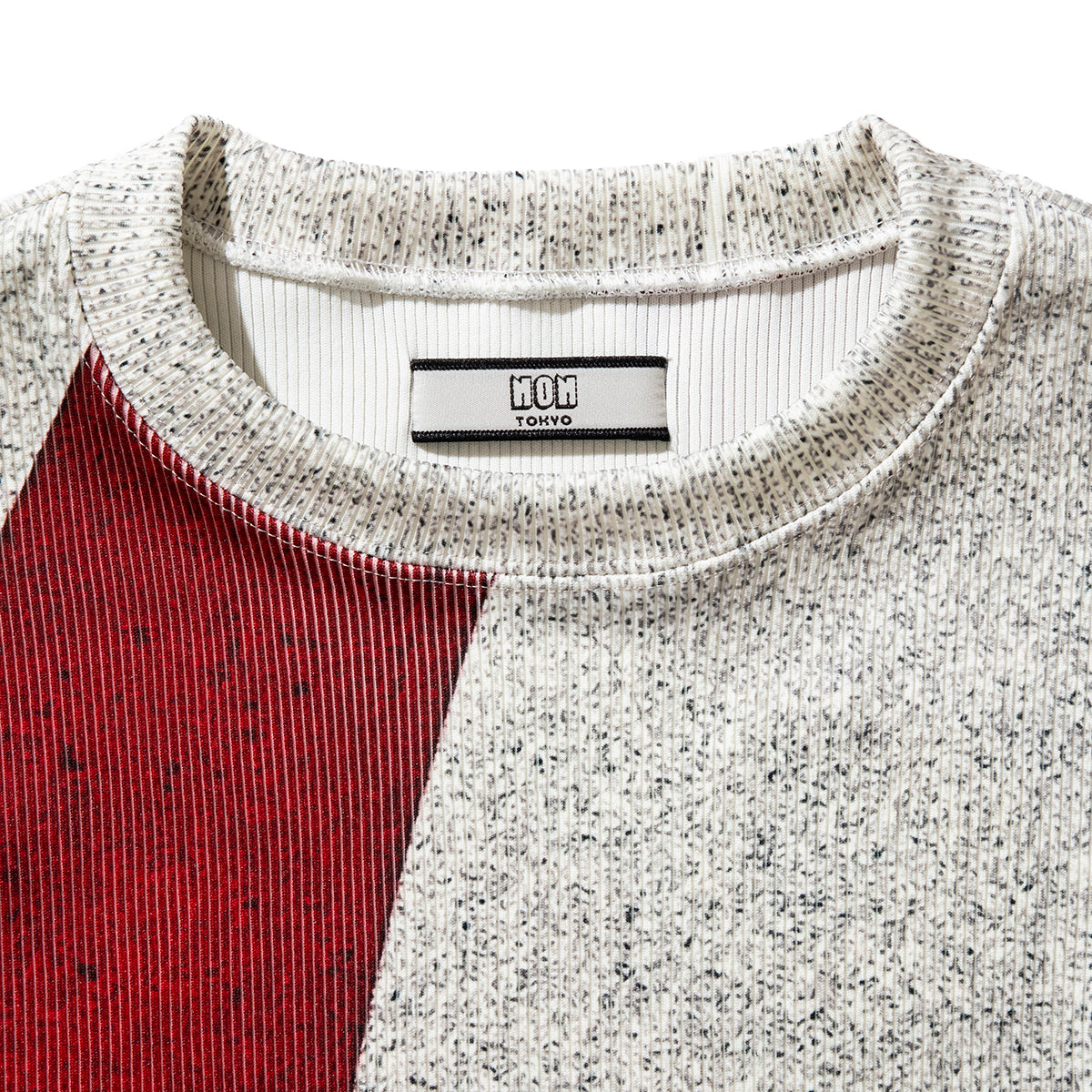 PRINT RIB FLARE SLEEVE C/S