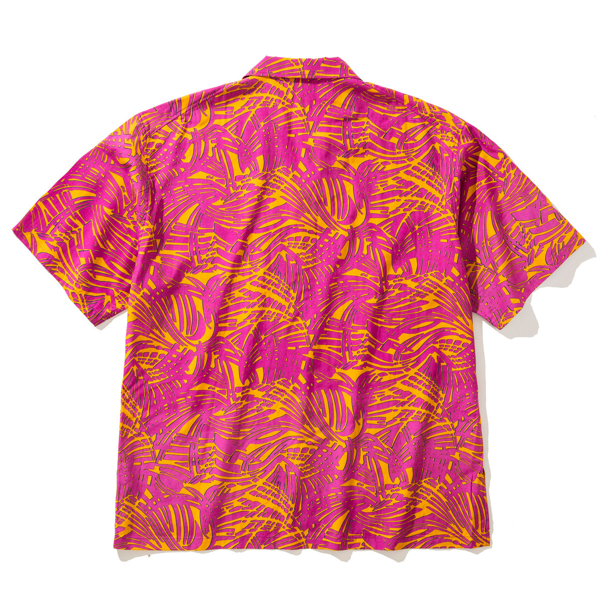 Patterned Open Collar S/S Shirt