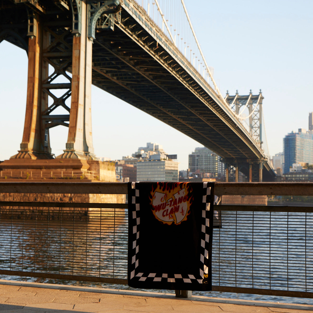 Blocks On Fire Beach Towel