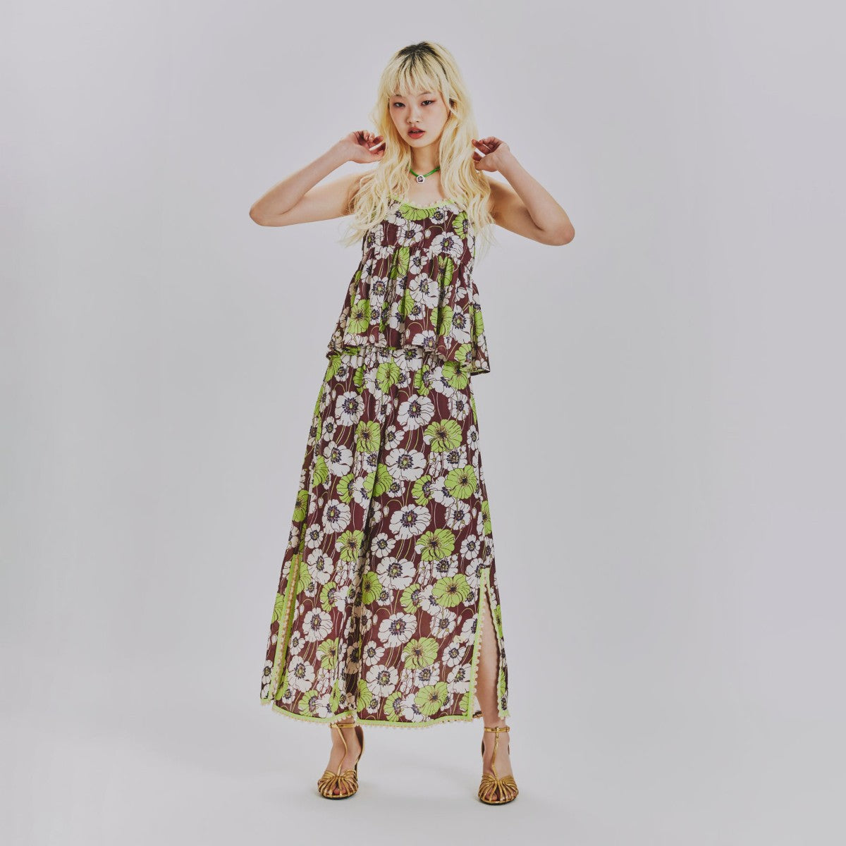 SUMMER RETRO FLORAL EASY PANTS