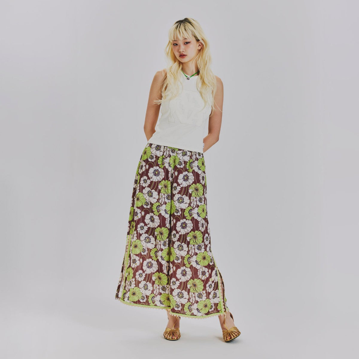 SUMMER RETRO FLORAL EASY PANTS