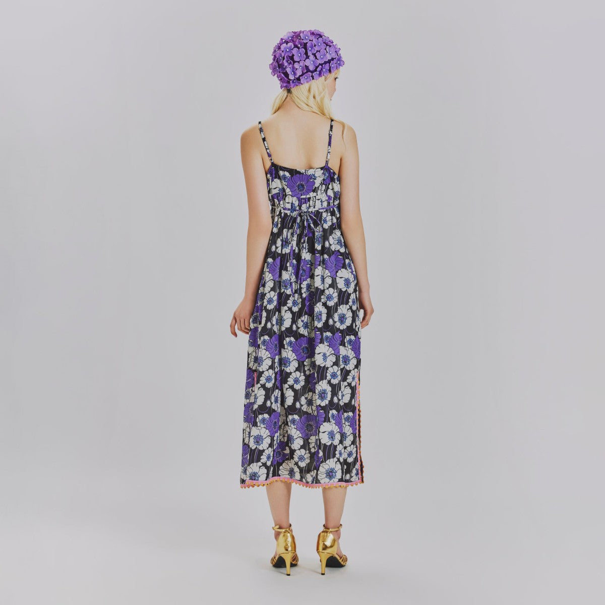 SUMMER RETRO FLORAL CAMI DRESS
