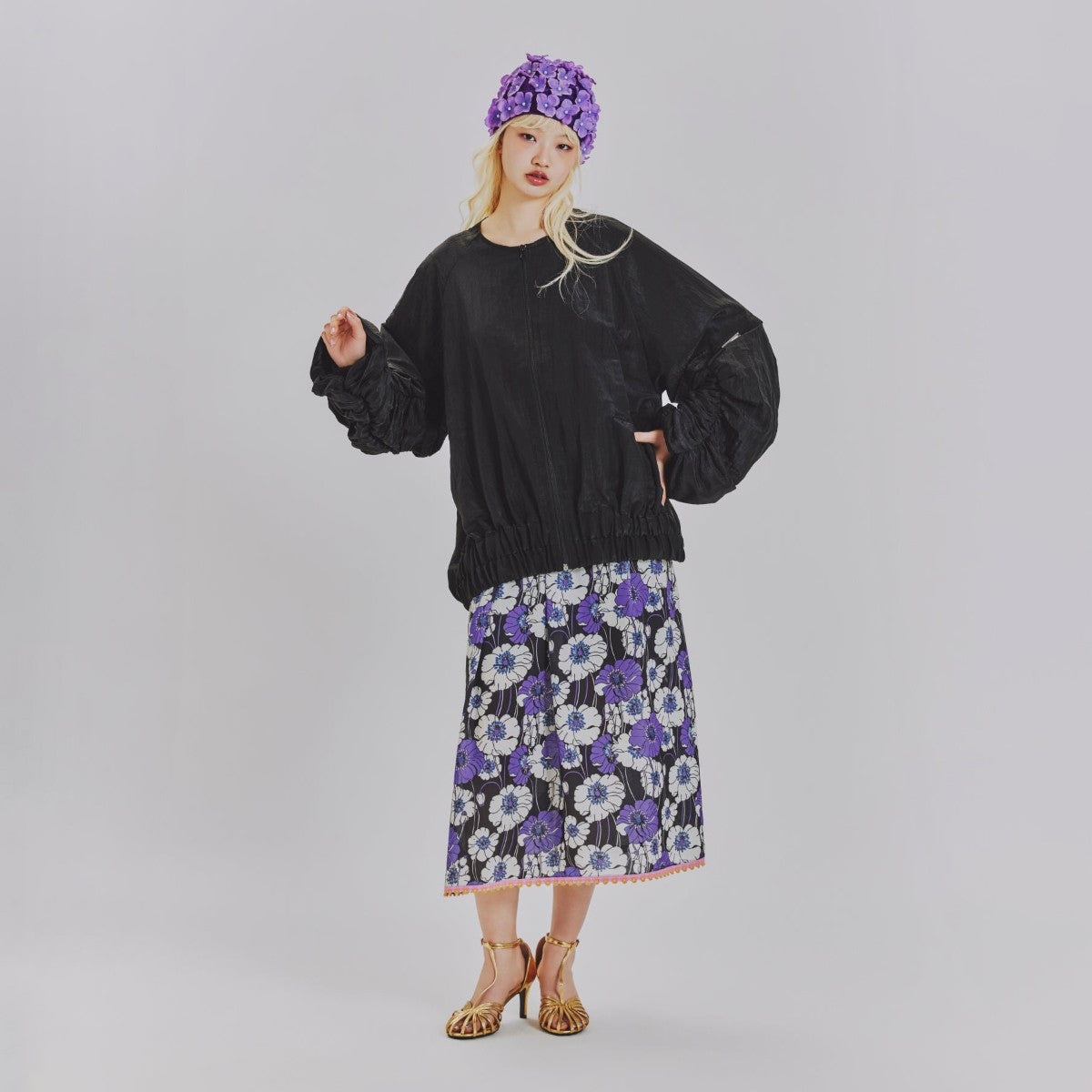 SUMMER RETRO FLORAL CAMI DRESS
