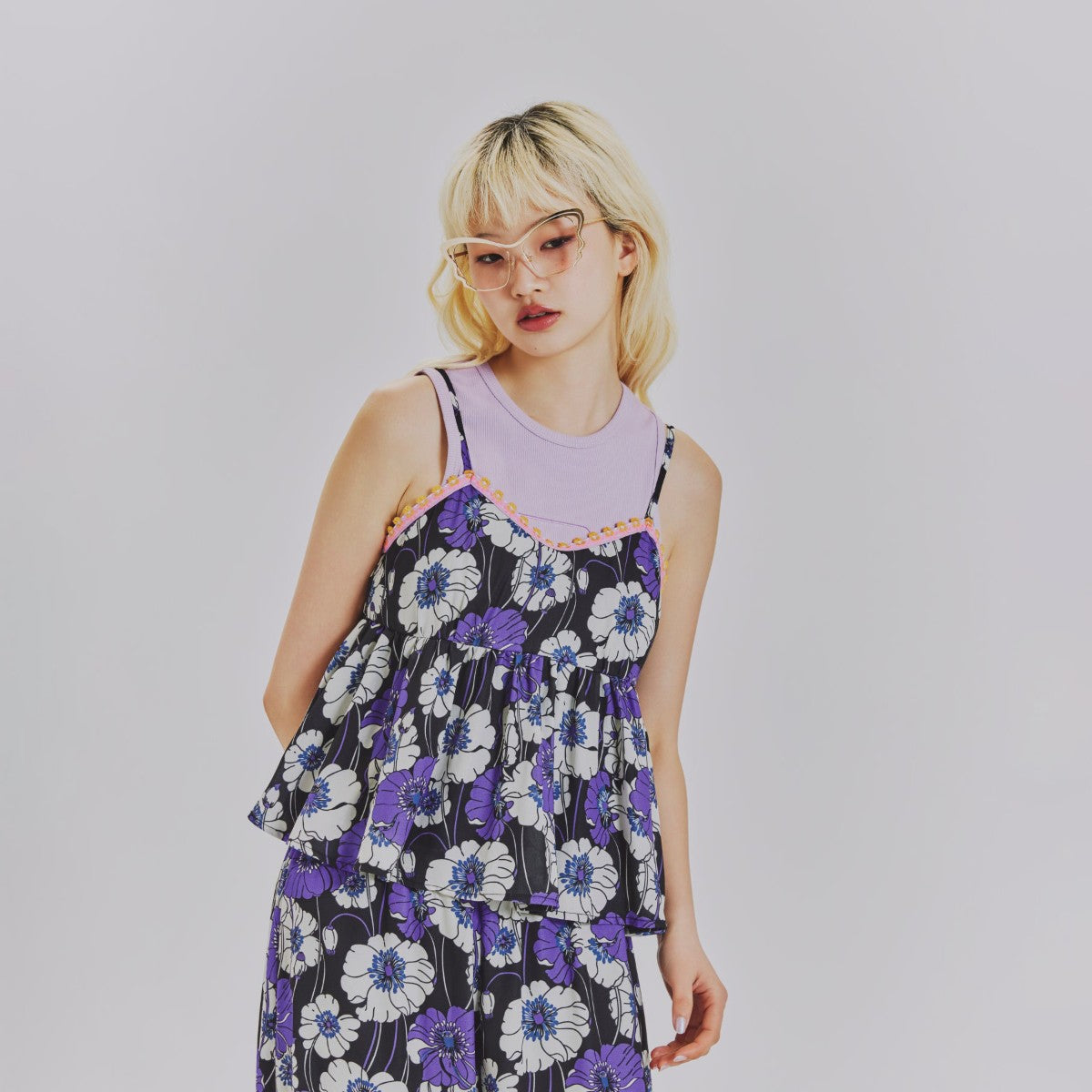 SUMMER RETRO FLORAL CAMISOLE