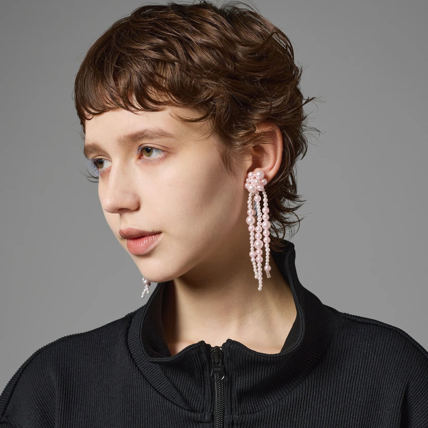 FRINGE PEARL EARRING