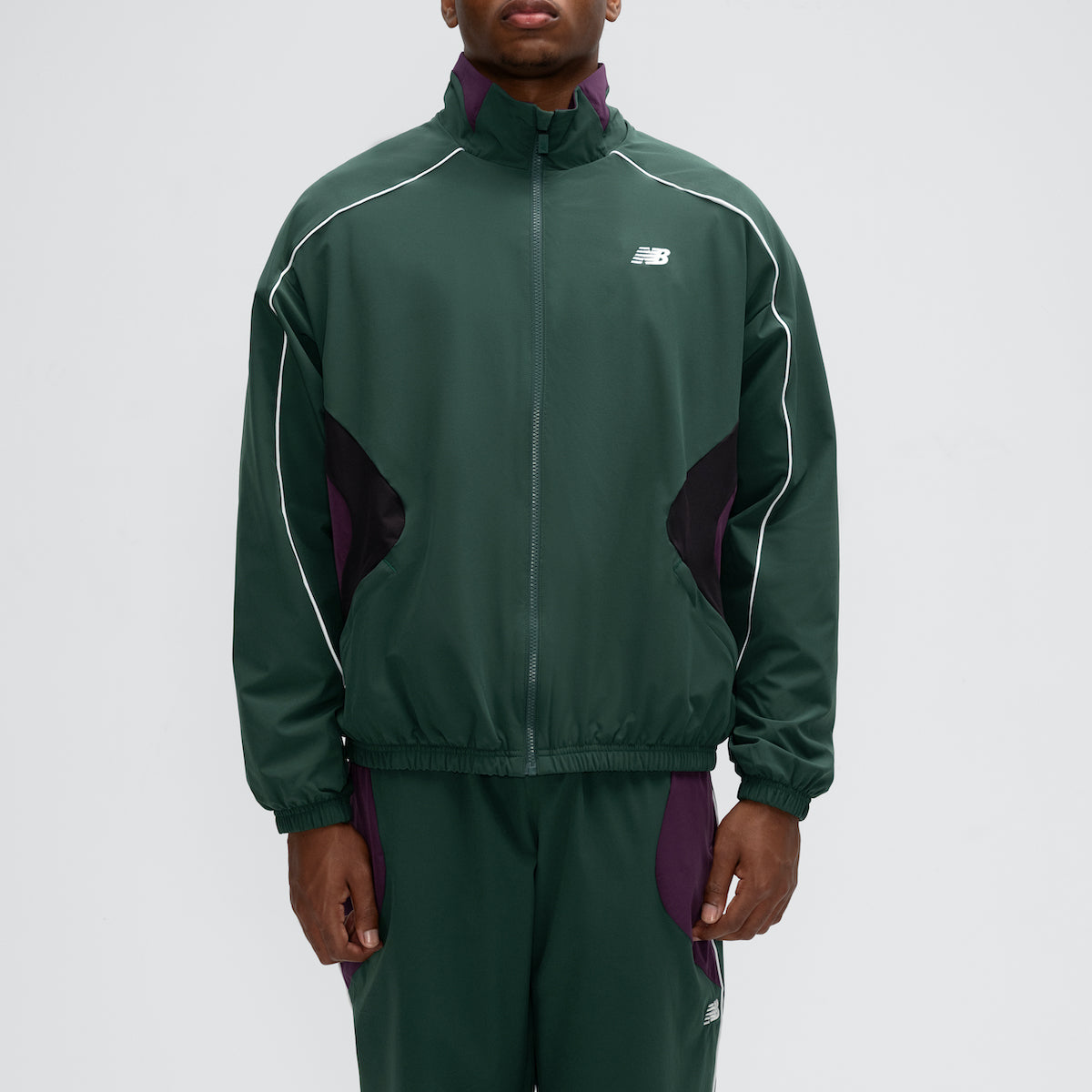 Basketball Color Block Woven Jacket