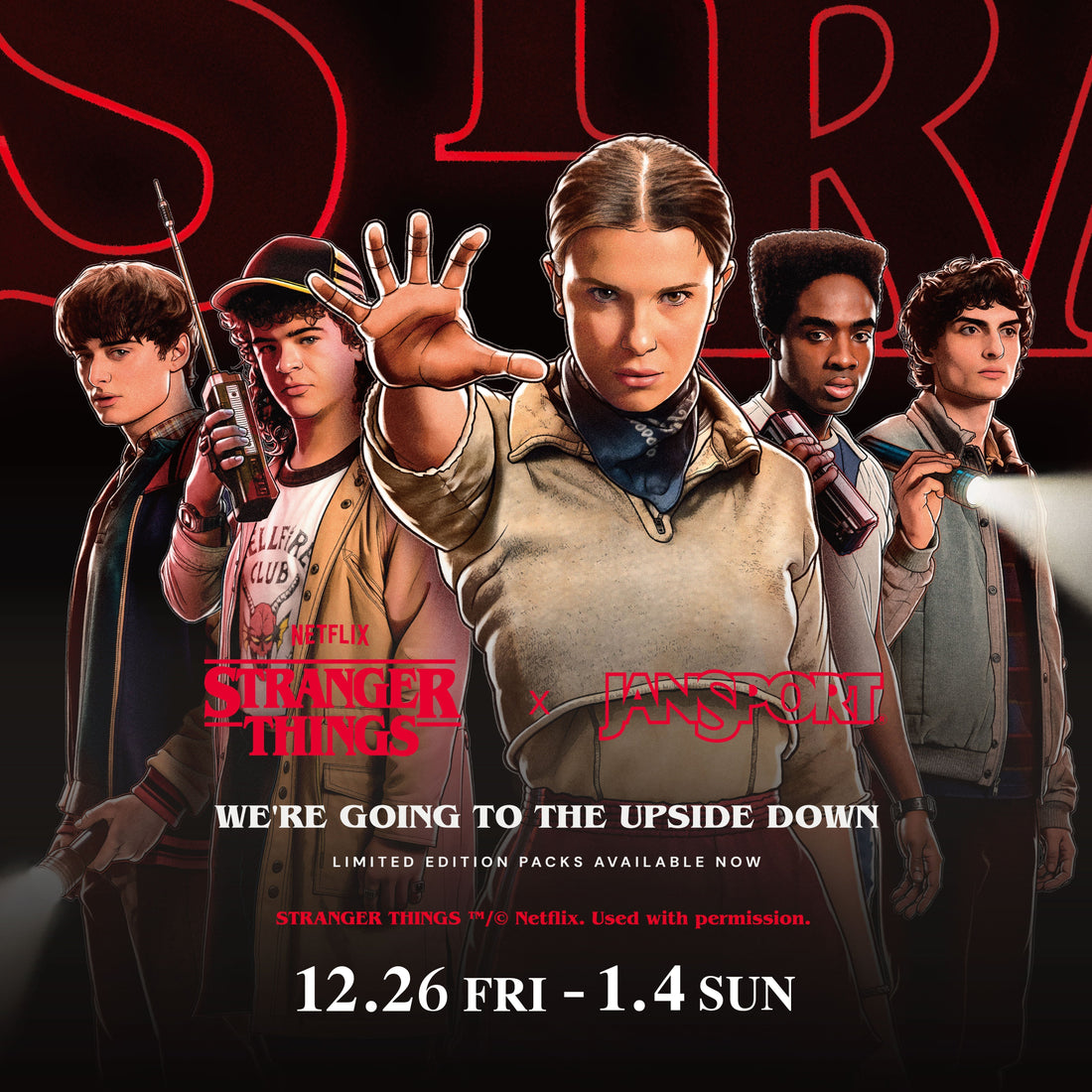 Stranger Things 5 × JanSport POP UP