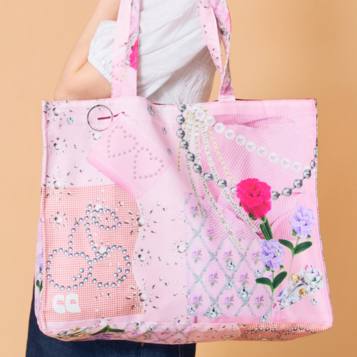 Collage Print Tote