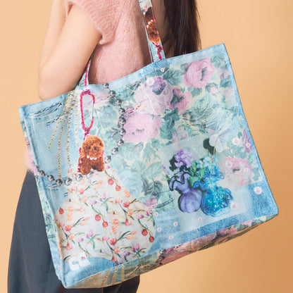Collage Print Tote
