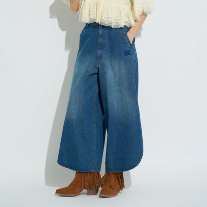 SIDE SLIT DENIM LONG PANTS