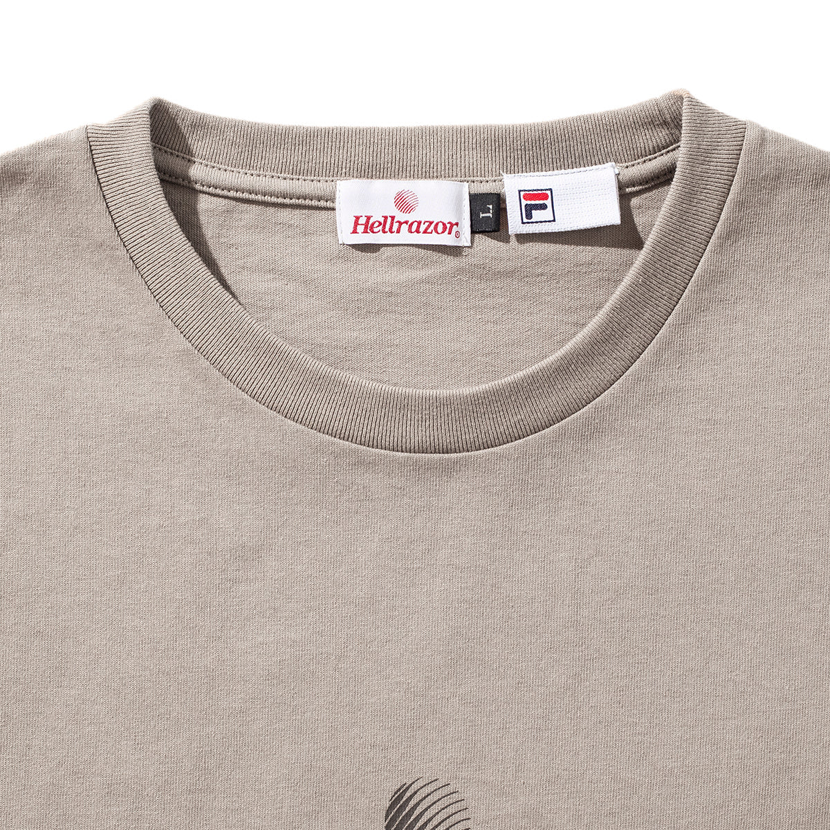 FILA × Hellrazor TRADEMARK LOGO INSIDEOUT SHIRT