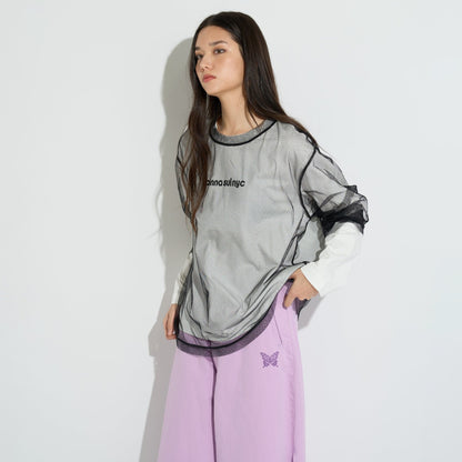 MESH LAYERED LONG T-SHIRT