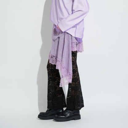 ASYMMETRICAL LACE SKIRT