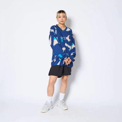 SCRIBBLE V-NECK PULLOVER SHOOTINNG SHIRTS 【予約】3月15日以降発送予定【返品交換キャンセル不可】