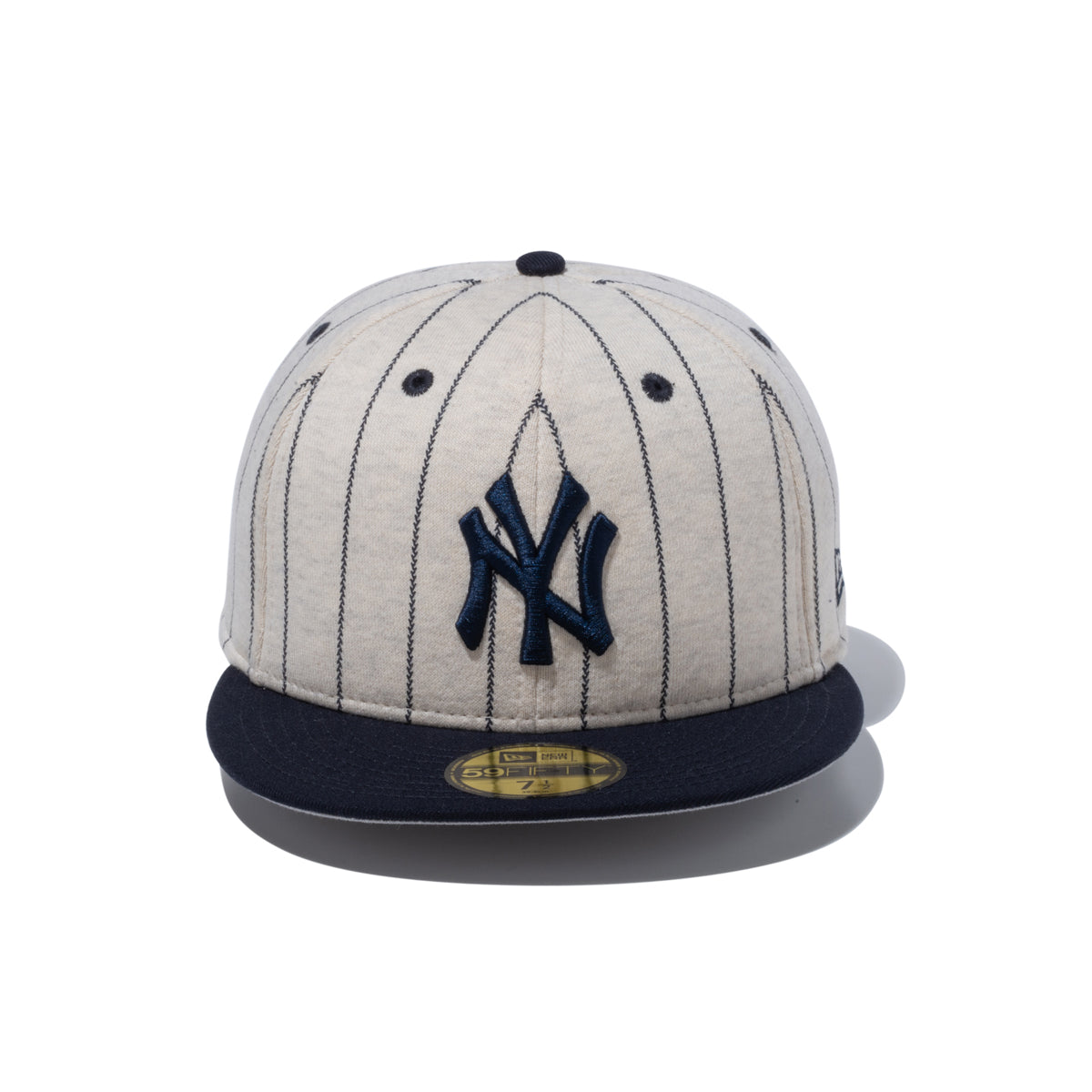 NEW YORK YANKEES OATMEAL HEATHER PINSTRIPE 59FIFTY