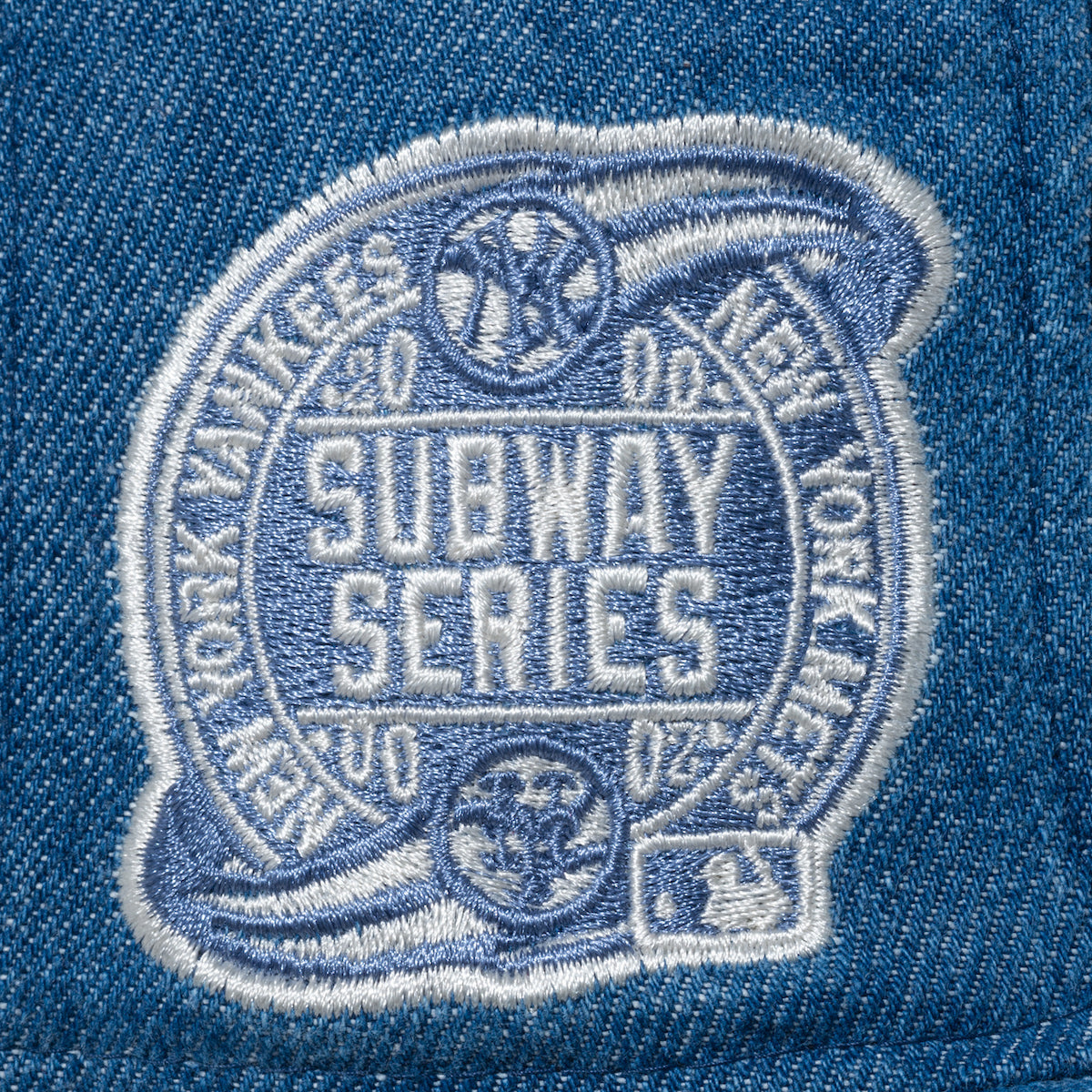 NEW YORK METS SUBWAY SERIES SIDE PATCH DENIM 59FIFTY