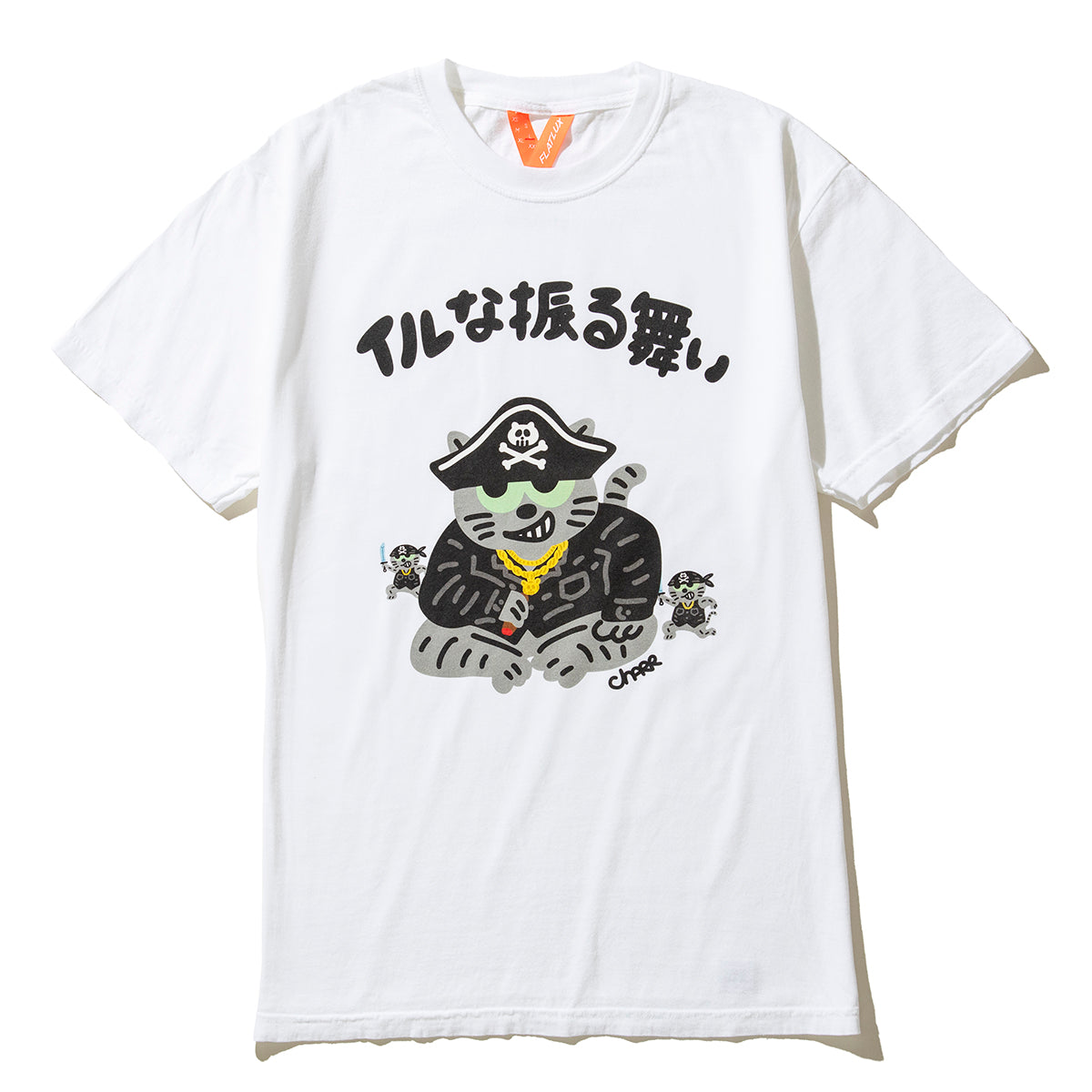 Charr Morita x FLATLUX - Nyanpiece Tee – Kinetics（キネティクス
