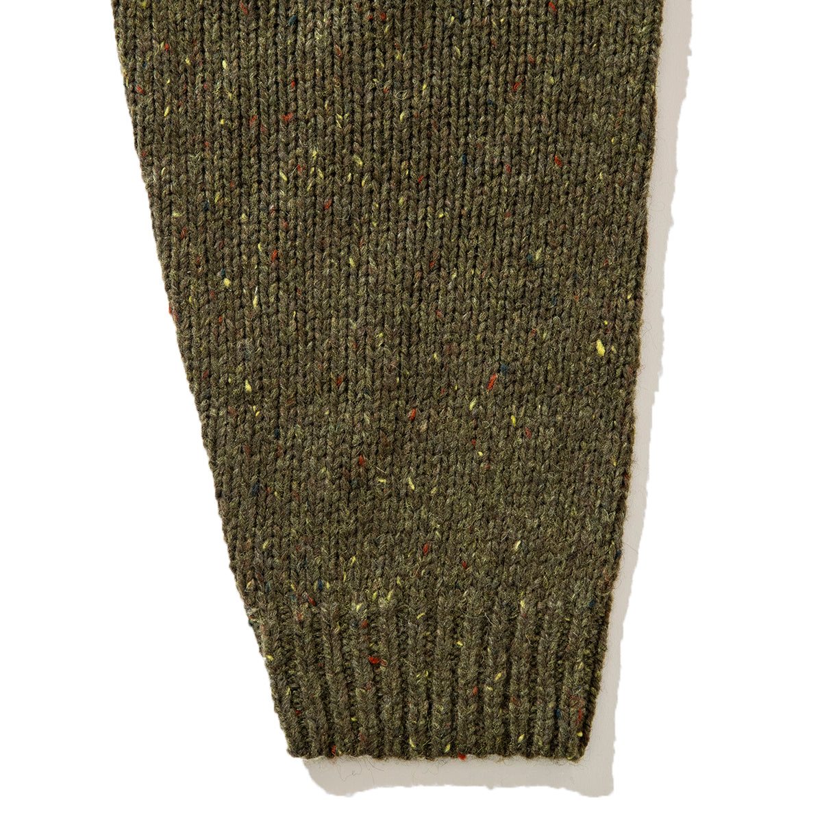 MIX TWEED ELBOW PATCH KNIT