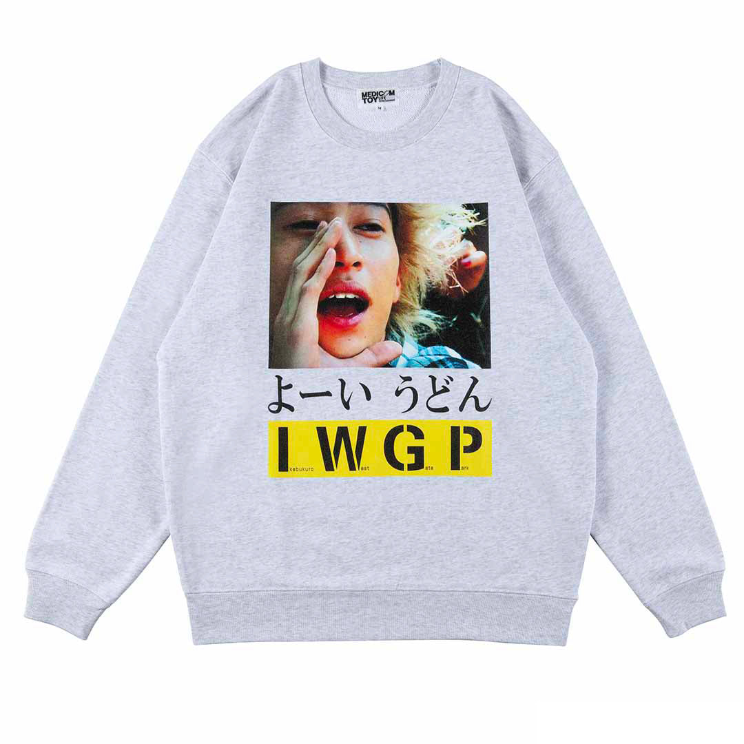 PHOTO MASSEGE SWEATSHIRT "よーいうどん"