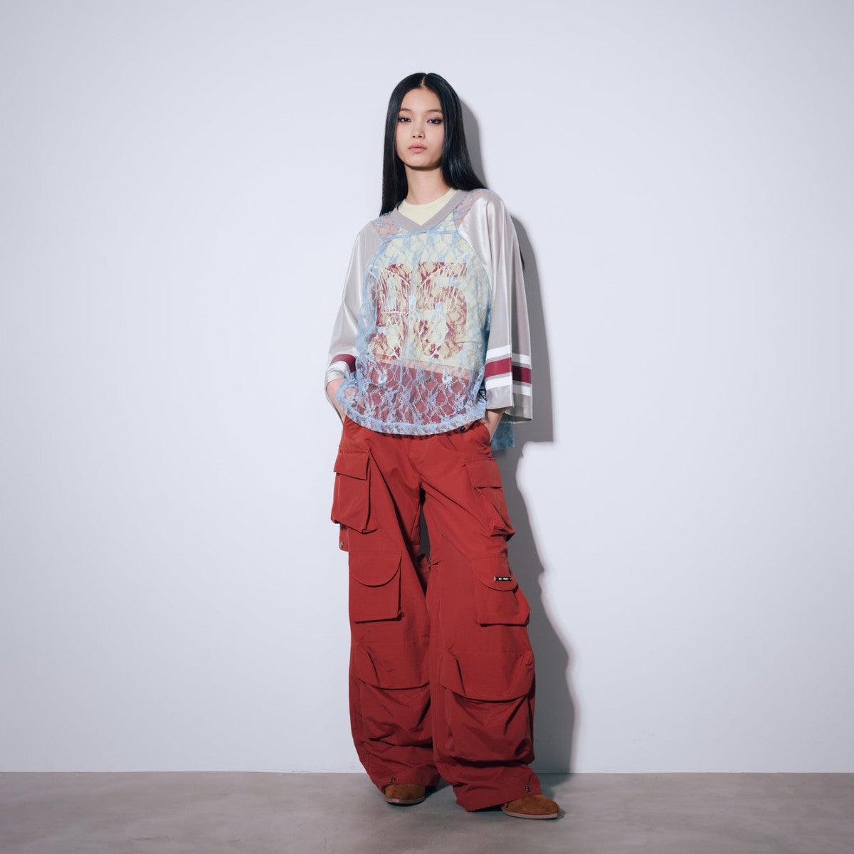 MATTE BAGGY LONG PANTS
