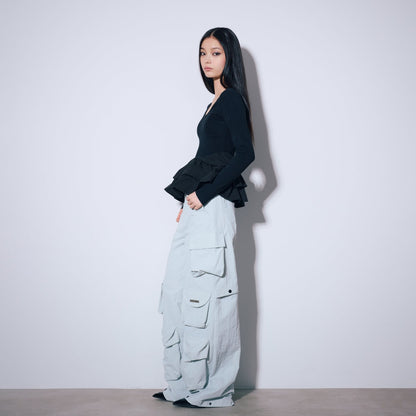 MATTE BAGGY LONG PANTS