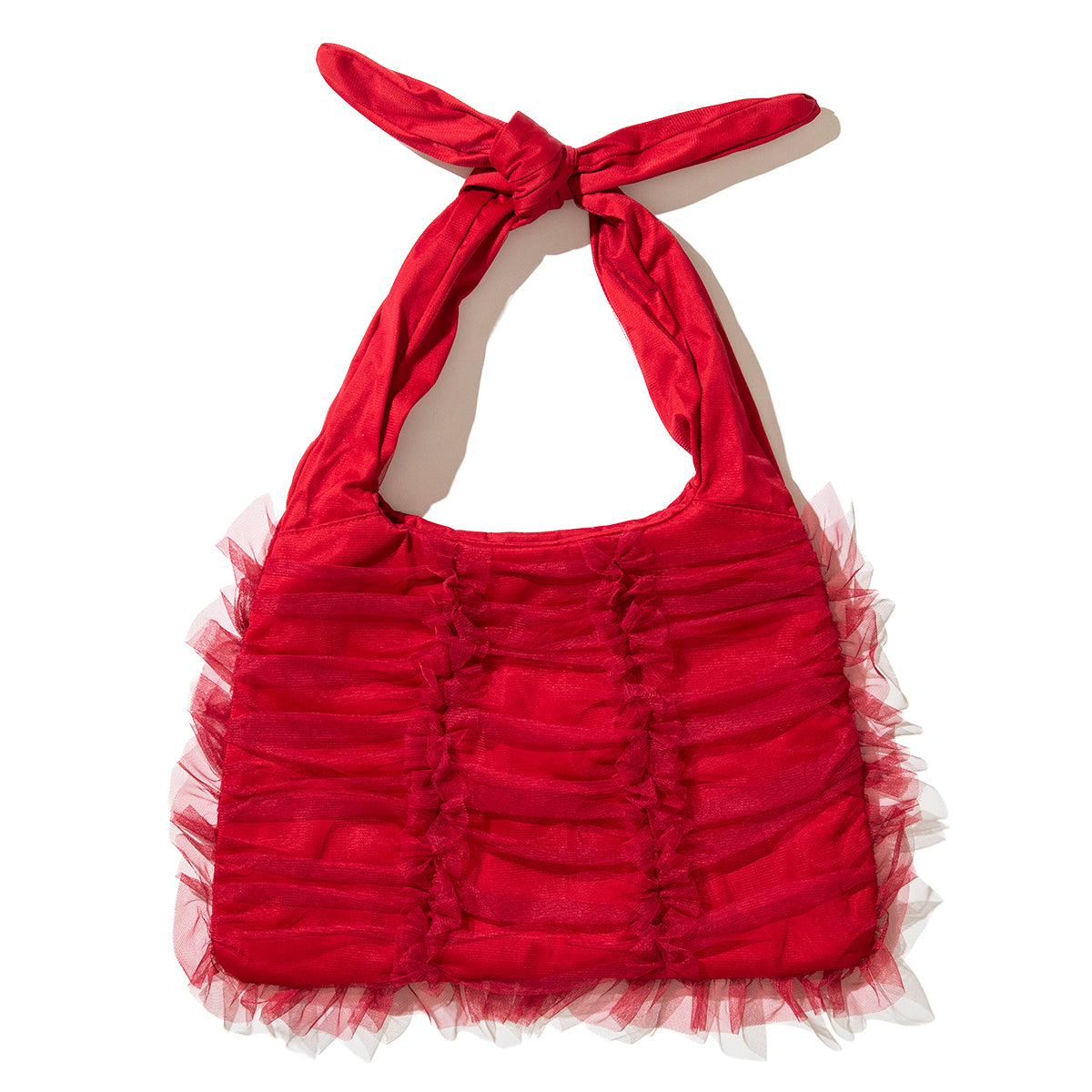 Wide Tulle Tote