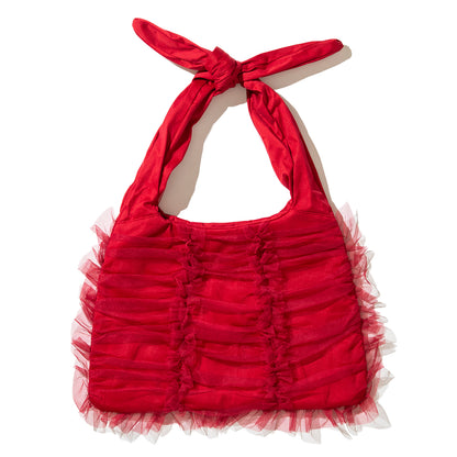 Wide Tulle Tote