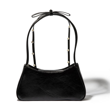 Shoulder Ribbon Enamel Bag