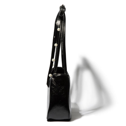 Shoulder Ribbon Enamel Bag