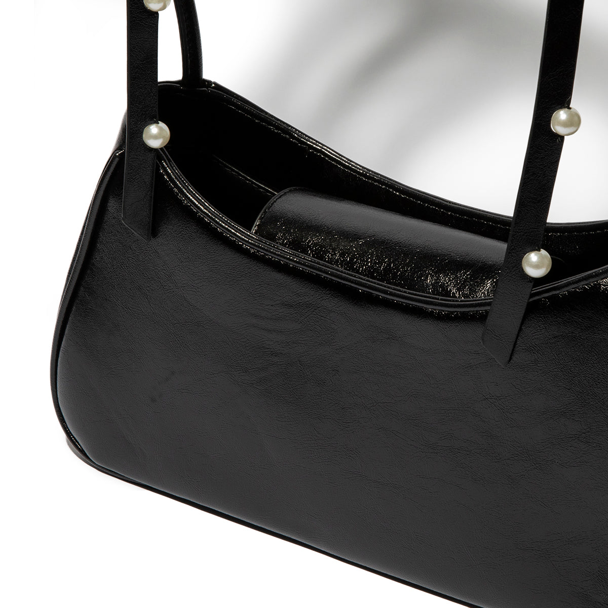 Shoulder Ribbon Enamel Bag