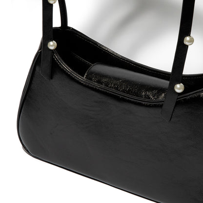 Shoulder Ribbon Enamel Bag