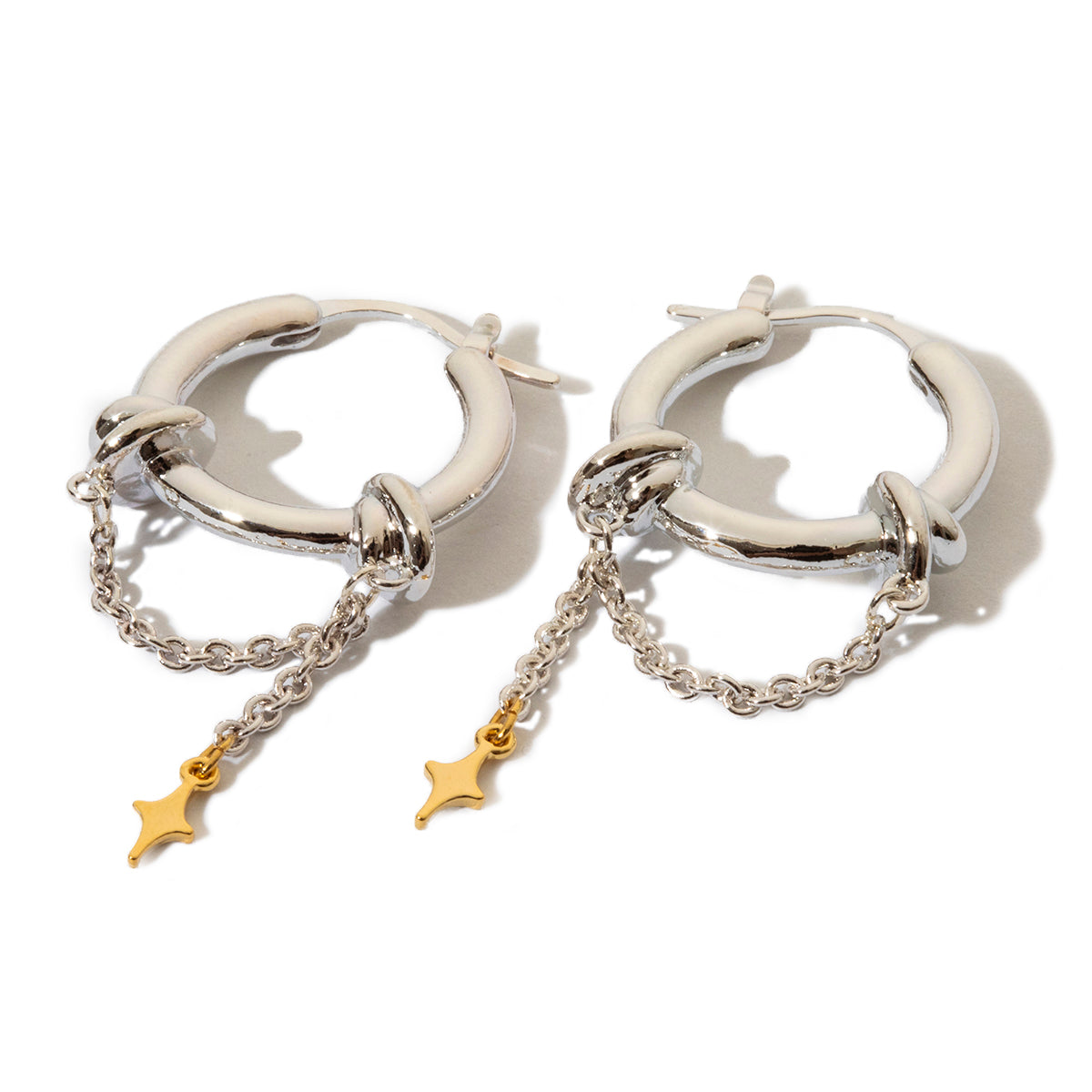 Ornament pierced earrings