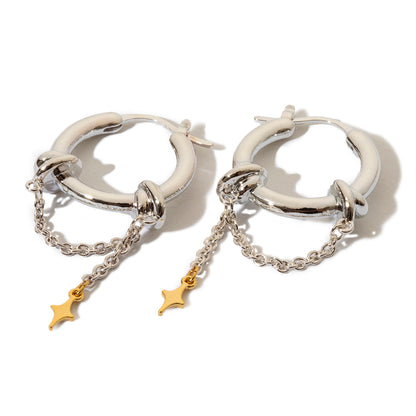 Ornament pierced earrings