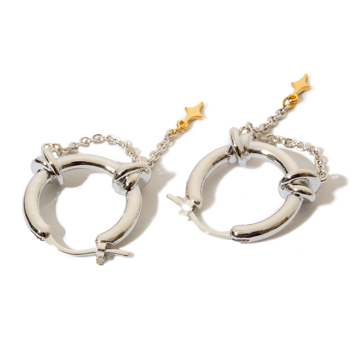 Ornament pierced earrings