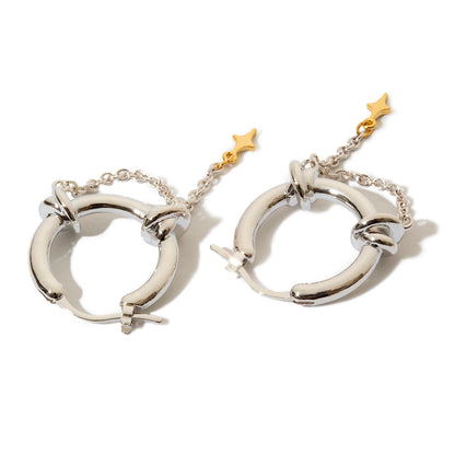 Ornament pierced earrings