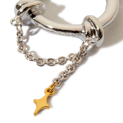 Ornament pierced earrings