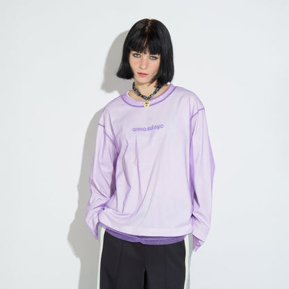 MESH LAYERED LONG T-SHIRT