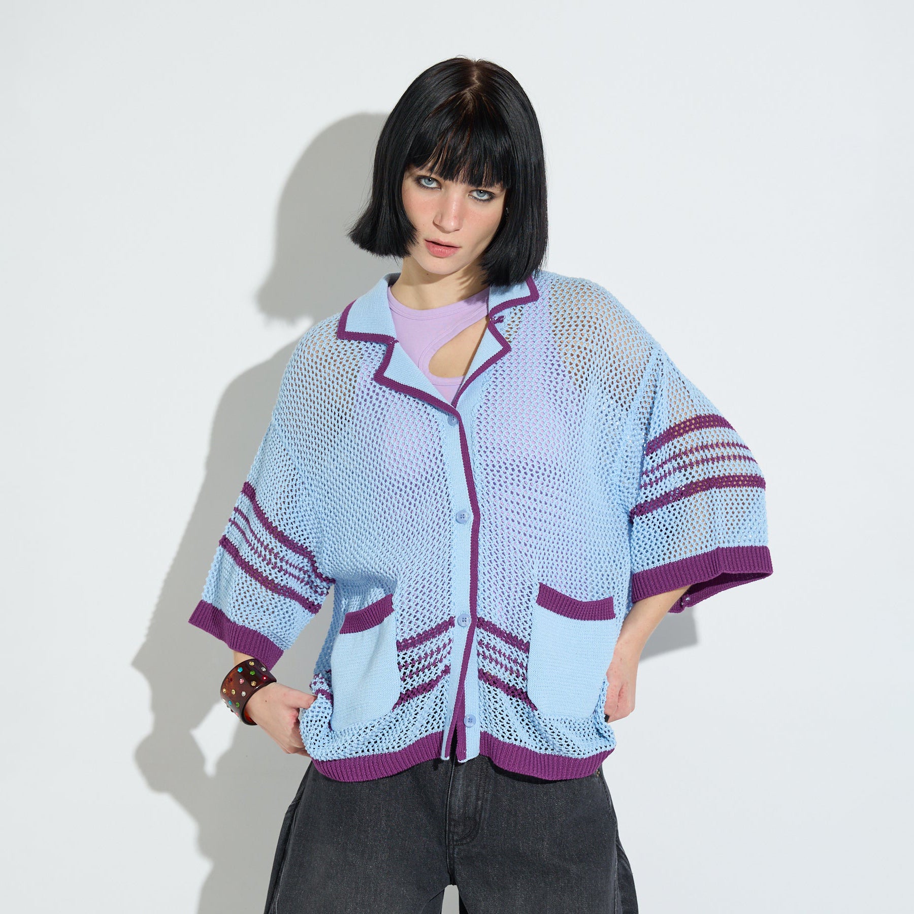 ANNA SUI NYC Mesh Knit S/S Cardigan 16122387 – Kinetics