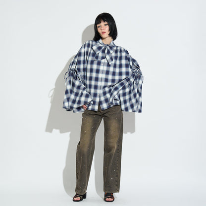 4WAY CHECK BLOUSE