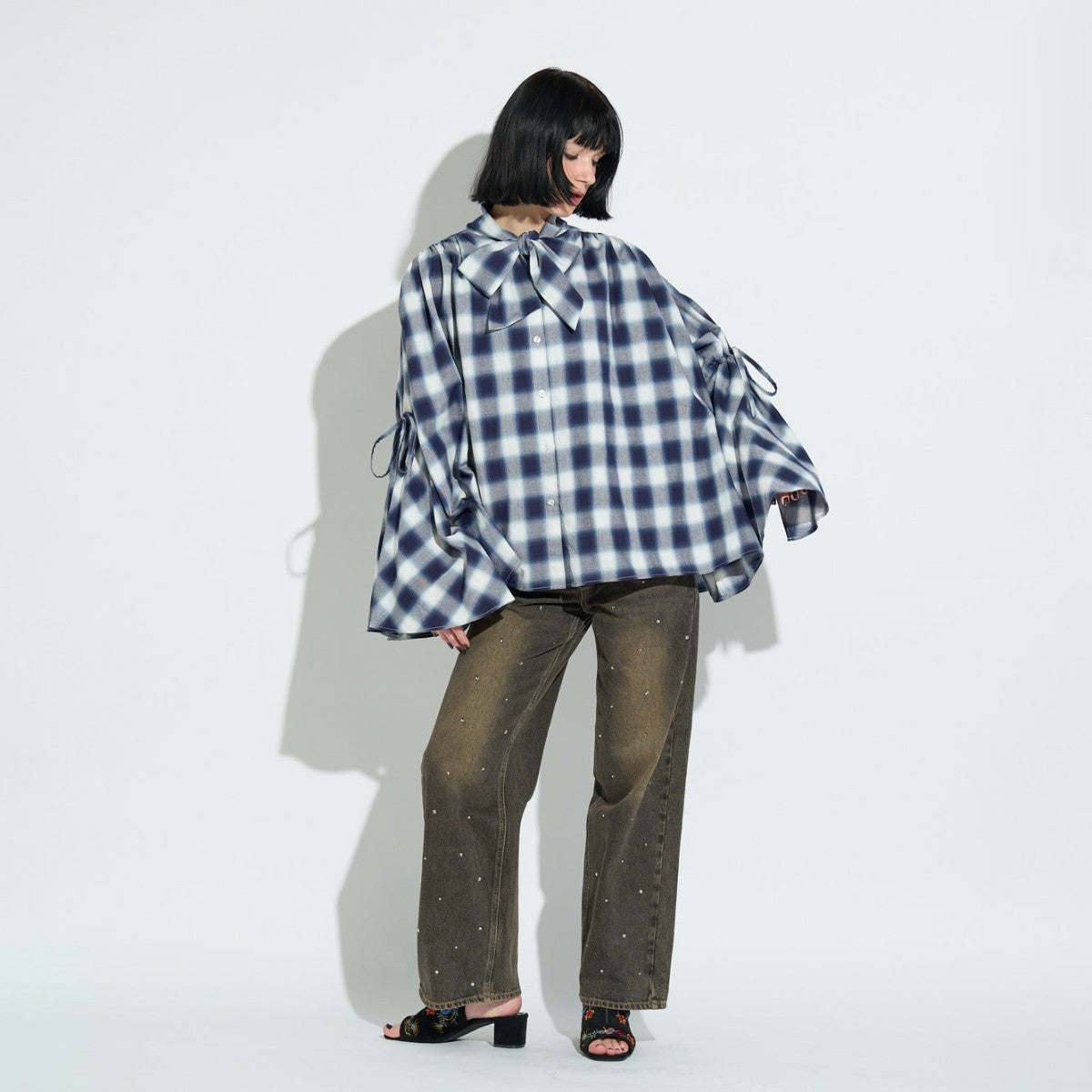 4WAY CHECK BLOUSE