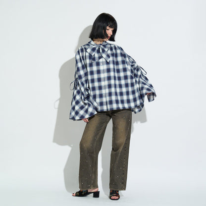 4WAY CHECK BLOUSE