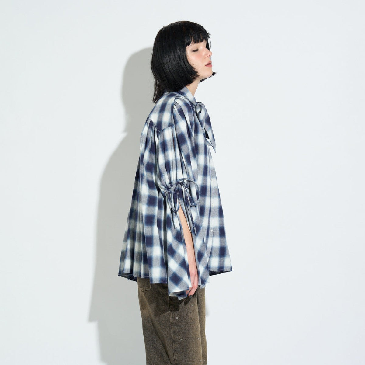 4WAY CHECK BLOUSE