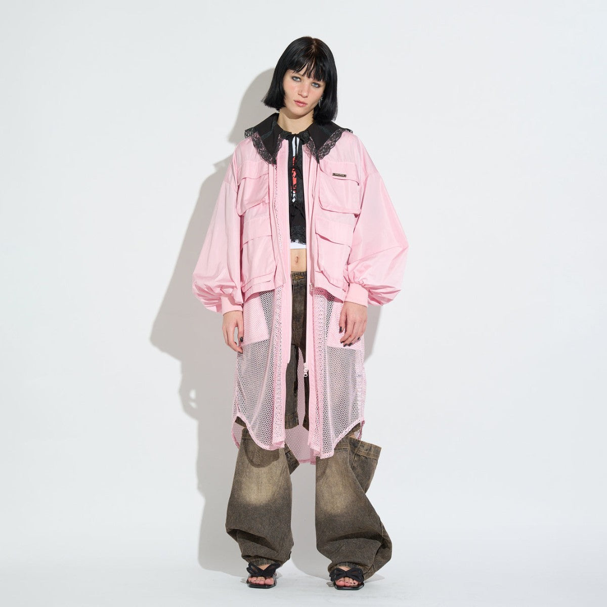3WAY LONG VEST BLOUSON