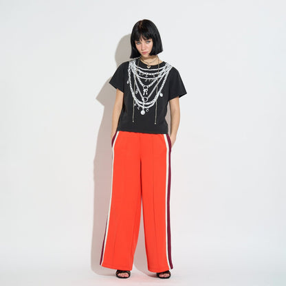 FAKE ACCESSORY PRINT T-SHIRT