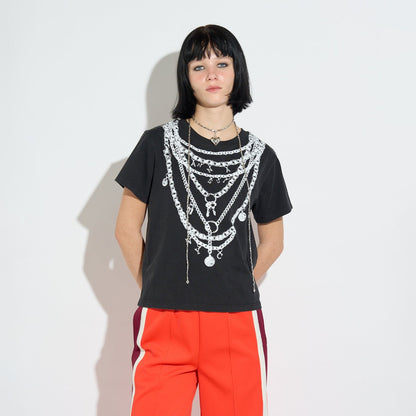 FAKE ACCESSORY PRINT T-SHIRT