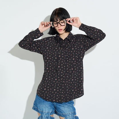 FLOWER TIE SHIRT