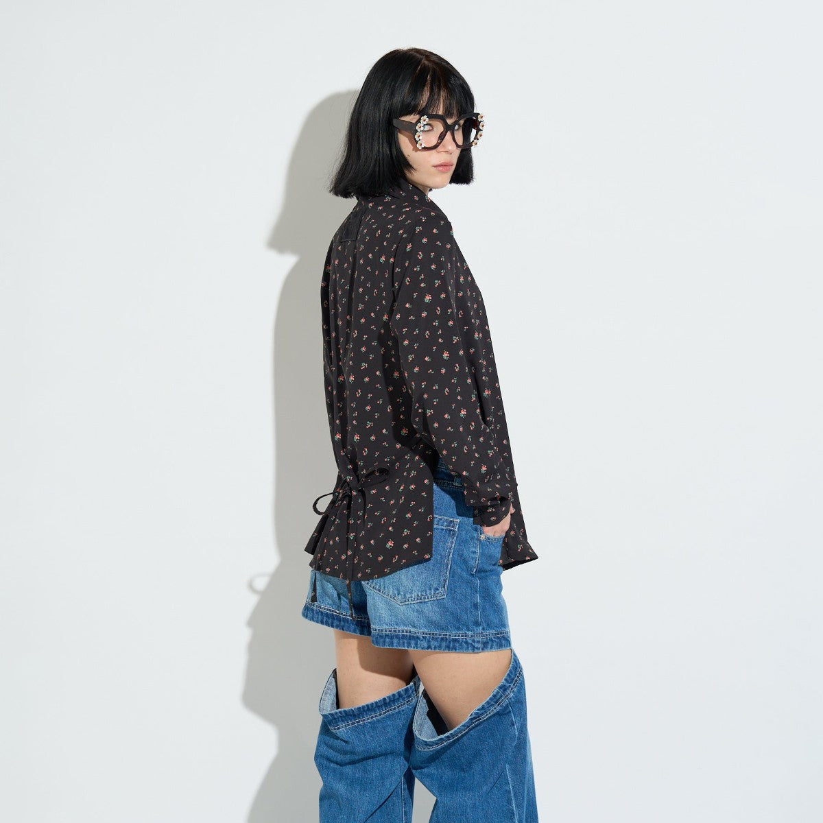 FLOWER TIE SHIRT