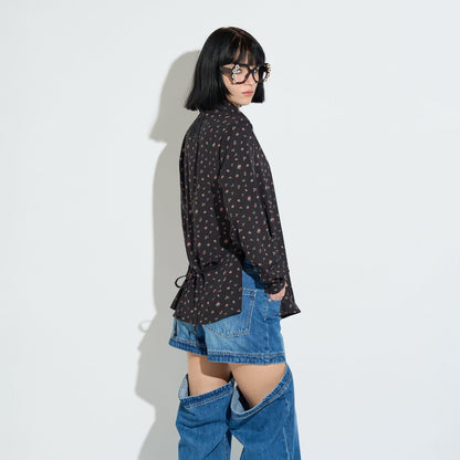 FLOWER TIE SHIRT
