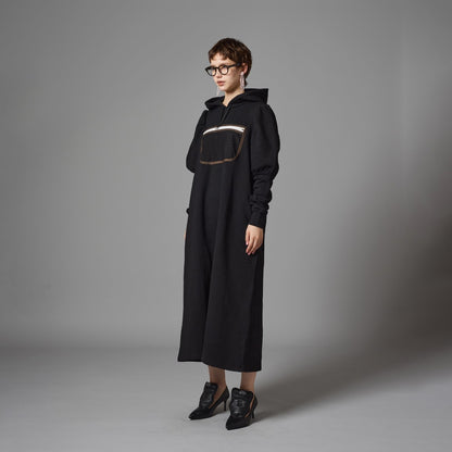 MESH POCKET PUFFSLEEVE ONE-PIECE